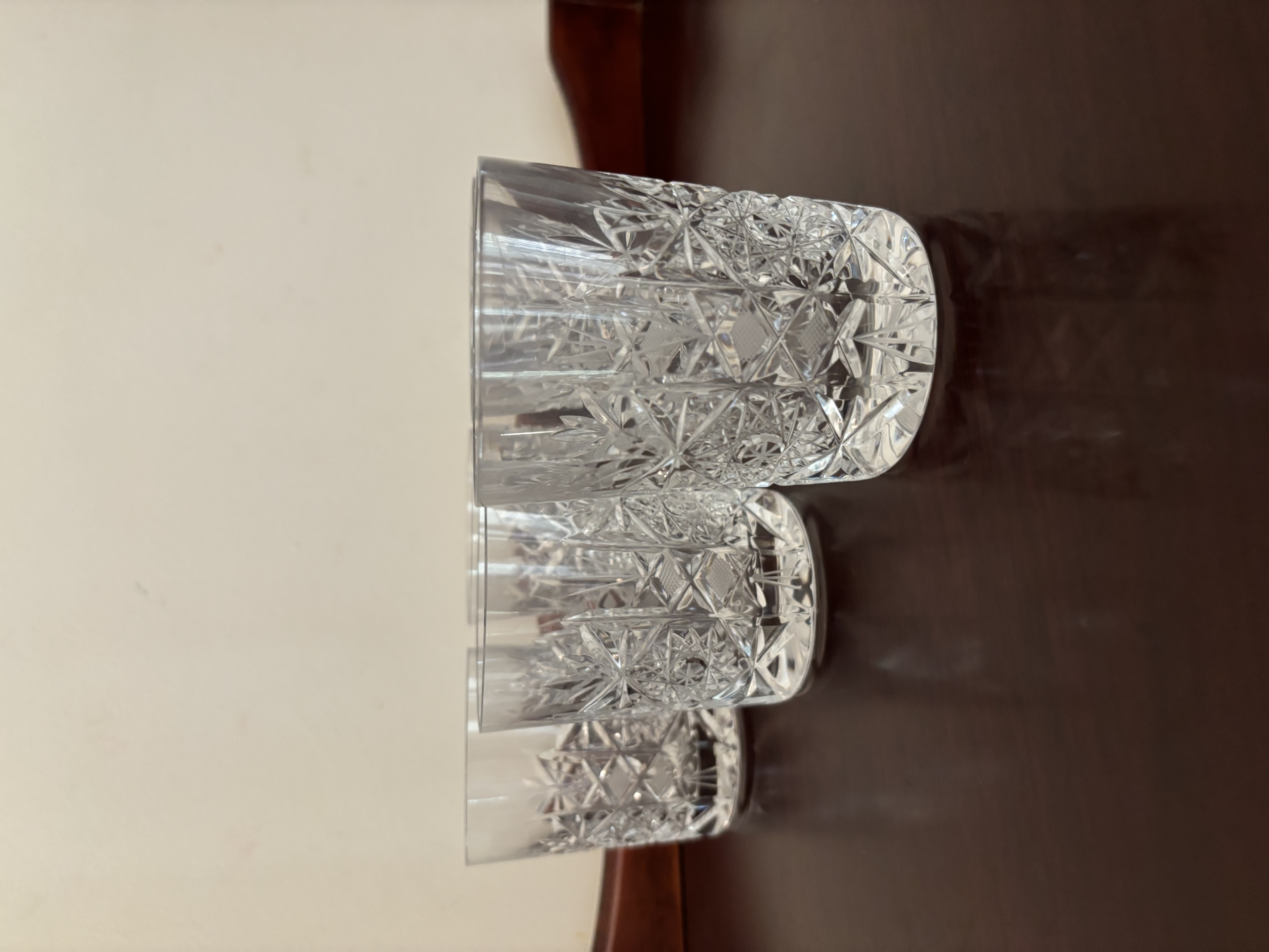 Crystal glassware set: Scotch glasses (6 piece)