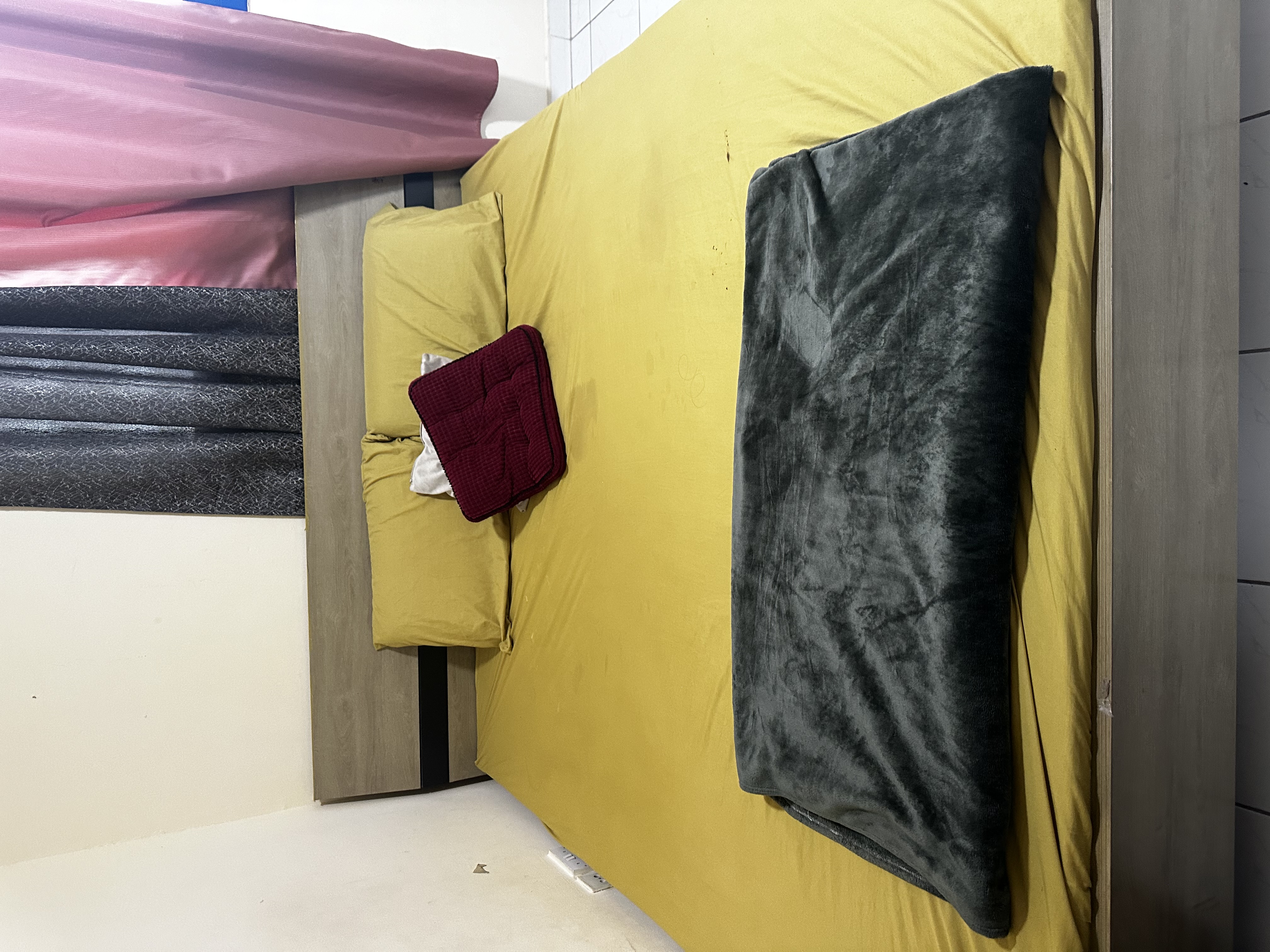 King size bed with mattress 