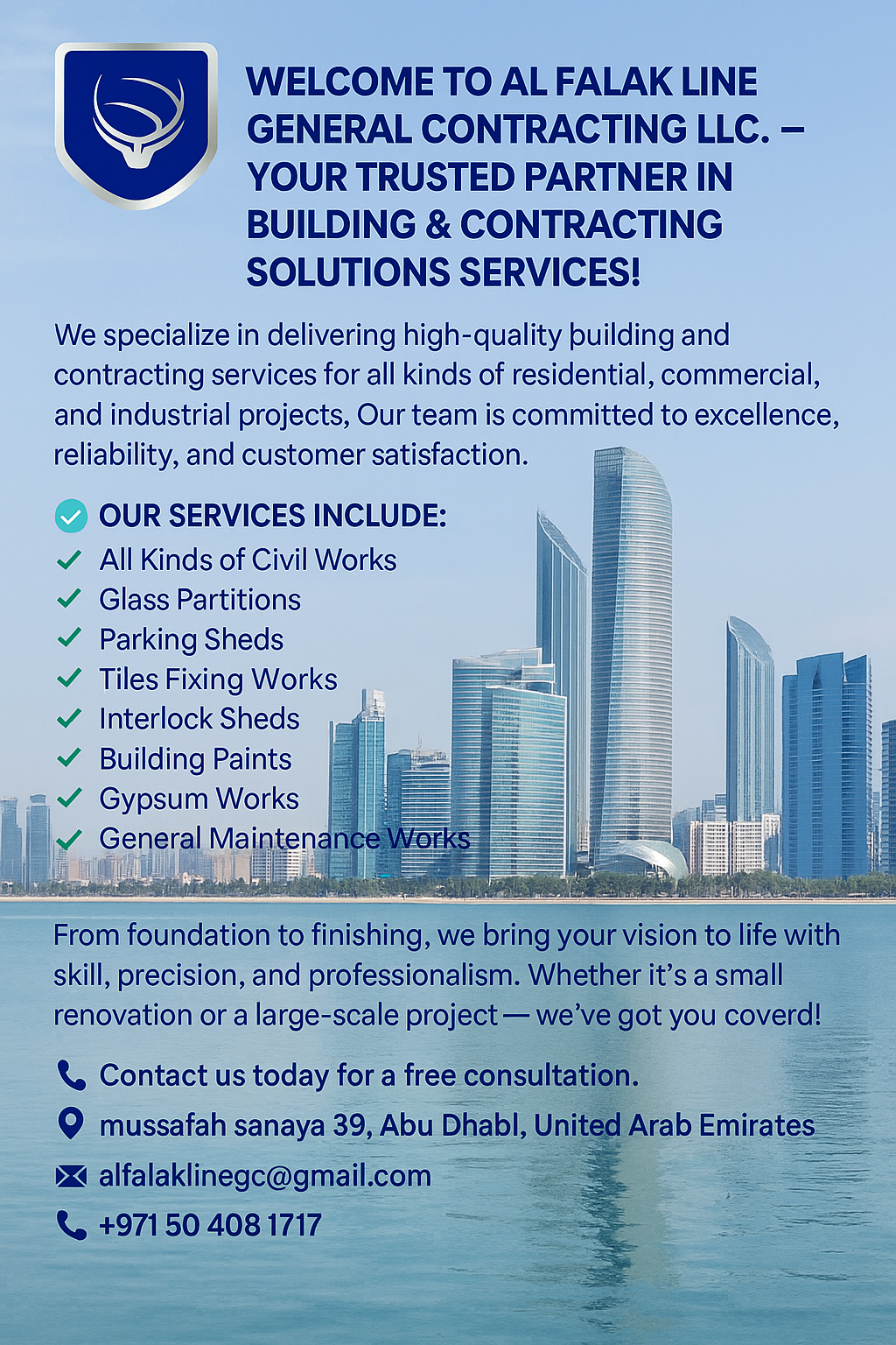 Al Falak Line General Contracting LLc